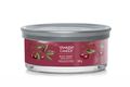 Yankee Candle Geurkaars Tumbler - met 5 lonten - Black Cherry - 6 cm / ø 13 cm